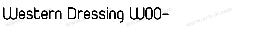 Western Dressing W00字体转换